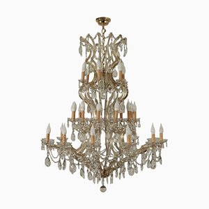 Glass Chandelier in the Style of Maria Theresa, Italy, 20th Century