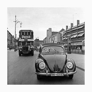 Volkswagen Beetle on the Streets in Berlin, Germany 1939, Printed 2021