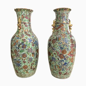 Large 19th Century Chinese Vases, Set of 2