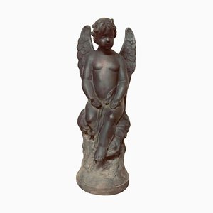 Large 19th Century Bronze Angel
