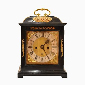 Horloge avec Support Charles II en Ébène par Joseph Knibb of London, 1670s ou 1680s