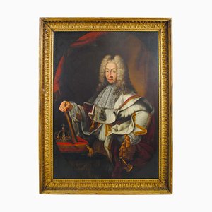 Large Oil Portrait of Victor-Amédée King of Sardinia