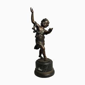 Enfant Dansant en Bronze, 20ème Siècle