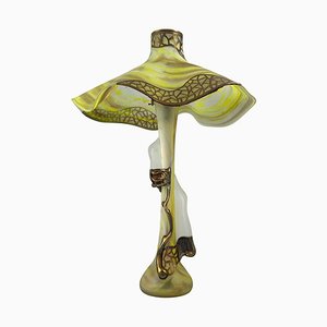 20th-Century Art Nouveau Style Art Glass Table Lamp