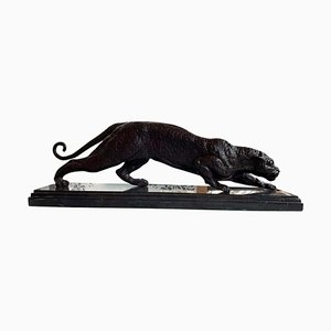 Französischer Art Deco Bronze Panther