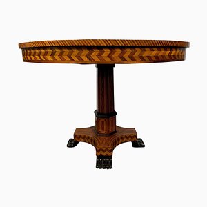 19th Century William IV Style Walnut and Parquetry Centre Table