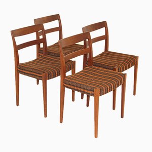 Teak Stühle von Hugo Troeds, Schweden, 1960er, 4er Set