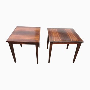 Rosewood Side Tables, Set of 2
