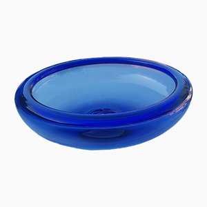 Large Mid-Century Royalblau Holmegaard Provence Bowl by Per Lütken for Royal Copenhagen