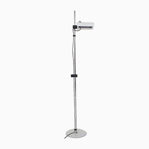 White Metal Floor Lamp, Italy, 1980s