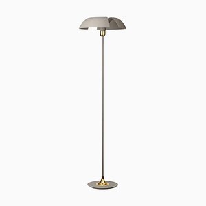 Lampadaire Contemporain Taupe et Or