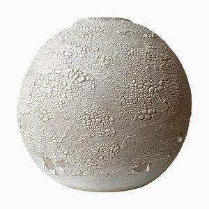 Cracked Earth Moon Jar by Laura Pasquino