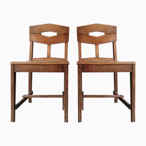 Side Chairs by Gustave Serrurier-Bovy, Set of 2
