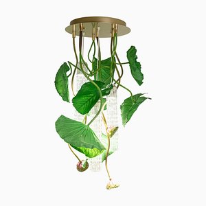 Lustre Rond Flower Power Lotus Dichondra de VGnewtrend, Italie