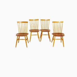 Pinnstolar Stühle von Edsbyverken, Schweden, 1960, 4er Set