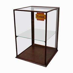 Viktorianisches Mahagoni Museum / Ladenvitrine, Ende 19. Jh.