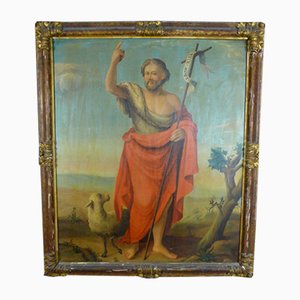 San Giovanni Battista e l'agnello mistico, olio su tela, XIX secolo