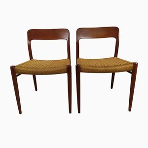 Scandinavian Chairs by Niels Otto (N. O.) Møller, Set of 2