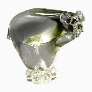 Oso polar de cristal de Murano de Alfredo Barbini