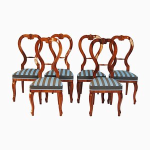 Biedermeier Stühle aus Kirschholz, 1840er, 6er Set