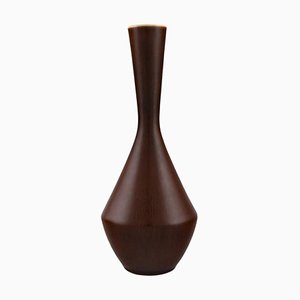Schmaler Hals Vase aus glasierter Keramik von Carl-Harry Stålhane für Rörstrand