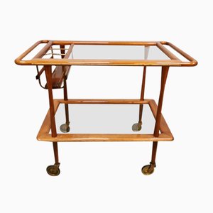 Vintage Italian Serving Trolley by Cesare Lacca for Cassina