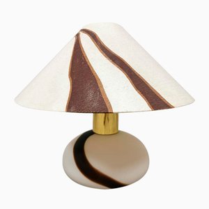 Vintage Tischlampe aus Zweifarbigem Murano Glas