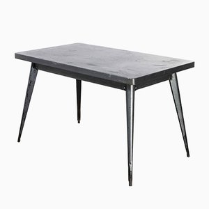 Mesa de comedor T55 francesa rectangular, años 50