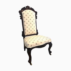 Chaise Victorienne Antique en Palissandre