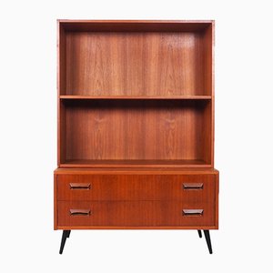 Vintage Danish Teak Cabinet with Drawers and Bookcase, 1960s