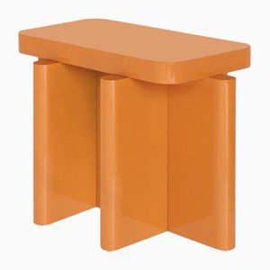 Caramel Spina Lacquered Side Table by Caradavide for Portego