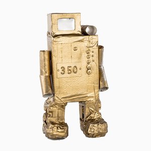 Roboter No. 350 de cartón dorado de Philip Lorenz, 2010