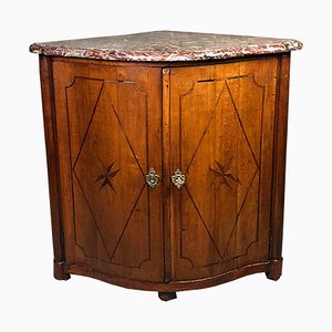 Louis XV Curved Buffet in Marquetry from J.B GALET