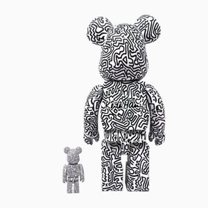 Keith Haring, 400% & 100% Bearbrick, Juego de 2