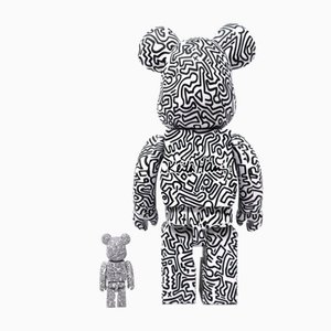 Keith Haring, 400% & 100% Bearbrick, Set de 2