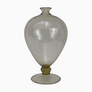 Art Deco Vase aus geblasenem Muranoglas von Vittorio Zecchin für Venini