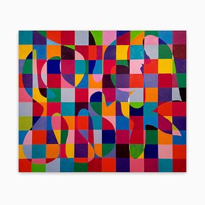Fluxion 1, Pintura abstracta, 2021