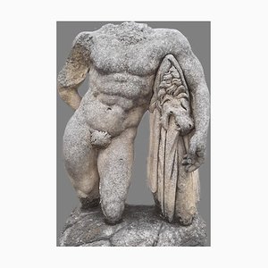 Italienische Herkules Skulptur aus Stein, 1980er