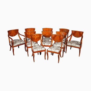 Italian Dining Chairs, 1790s, Set of 8