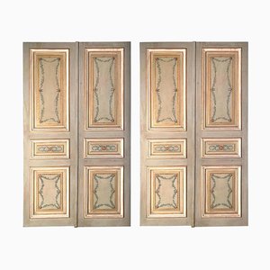19th-Century Italian Painted Doors or Panelling, Set of 2