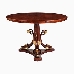 Italian Mahogany and Parcel-Gilt Centre Table