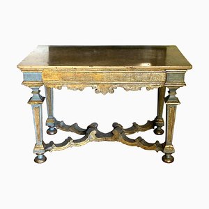 17th Century Italian Painted and Parcel-Gilt Console Table