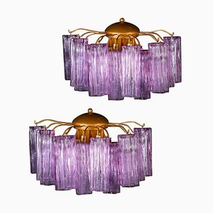 Mid-Century Amethyst Color Murano Glass Scone