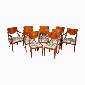 Italian Dining Chairs & Armchair Set, 1790, Set of 8