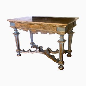 Italian 17th Century Painted and Parcel-Gilt Console Table