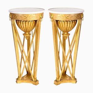 Italian Neoclassical Guéridons or Side Tables, 1830s, Set of 2