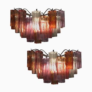 Mid-Century Colored Murano Glass Sconces by Toni Zuccheri for Venini, Set of 2