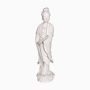 Blanc-de Chine, figura de Guanyin, dinastía Qing