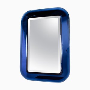 Espejo de color azul atribuido a Max Ingrand