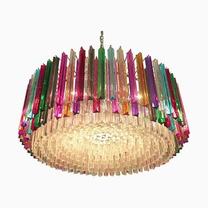 Lampadario Triedi in cristallo multicolore